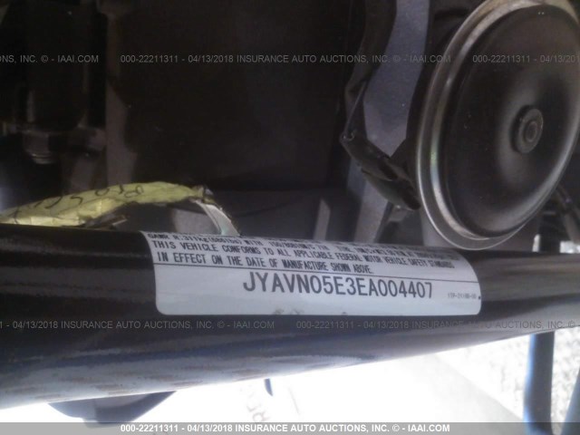 JYAVN05E3EA004407 - 2014 YAMAHA XVS950 CU GRAY photo 9