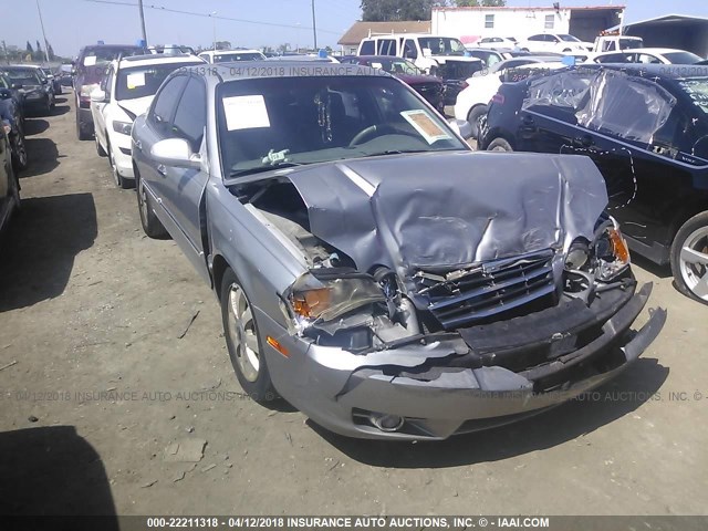 KNAGD128X45298624 - 2004 KIA OPTIMA LX/EX SILVER photo 6