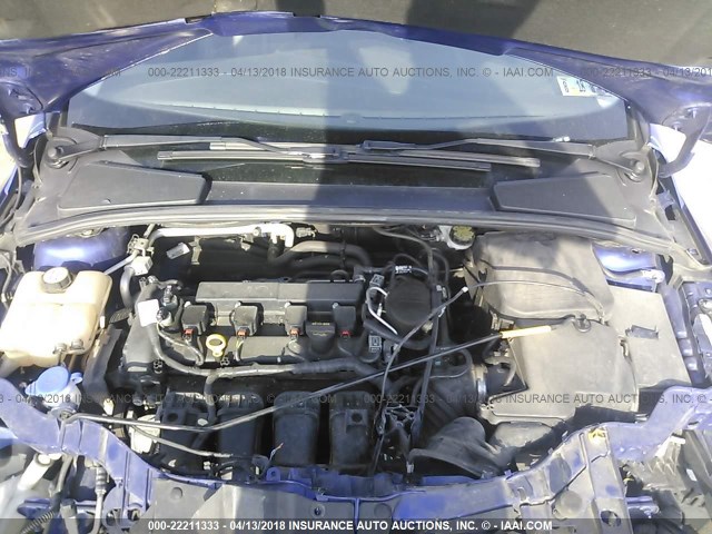 1FADP3J20DL143197 - 2013 FORD FOCUS TITANIUM BLUE photo 10