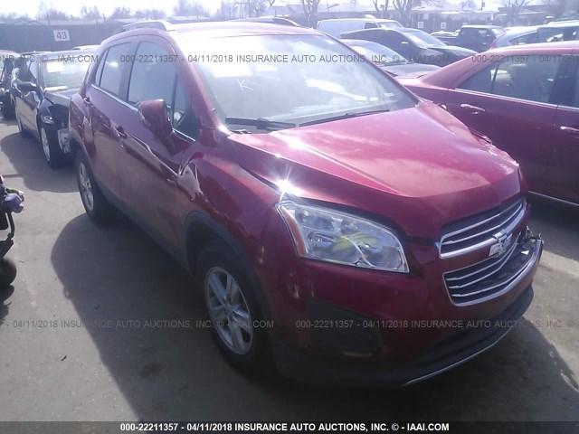 KL7CJRSB8FB211700 - 2015 CHEVROLET TRAX 1LT RED photo 1