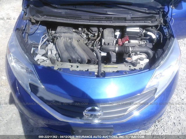 3N1CE2CP7GL351832 - 2016 NISSAN VERSA NOTE S/S PLUS/SV/SL/SR BLUE photo 10