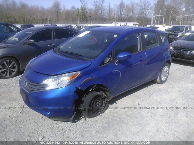 3N1CE2CP7GL351832 - 2016 NISSAN VERSA NOTE S/S PLUS/SV/SL/SR BLUE photo 2