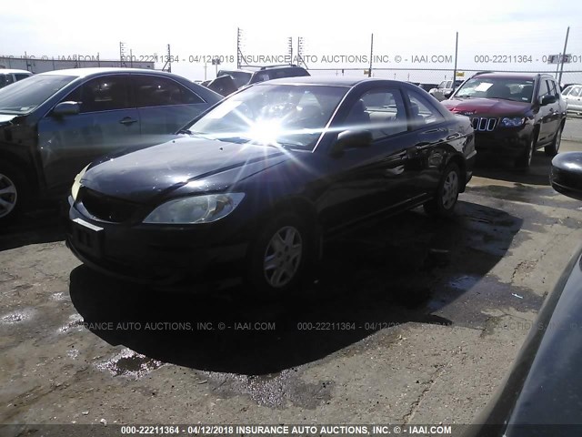 1HGEM22124L041179 - 2004 HONDA CIVIC DX VP BLACK photo 2