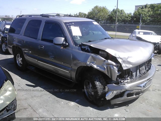 1GNEC13T11J149335 - 2001 CHEVROLET TAHOE C1500 GRAY photo 1