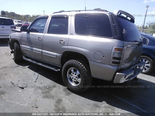 1GNEC13T11J149335 - 2001 CHEVROLET TAHOE C1500 GRAY photo 3