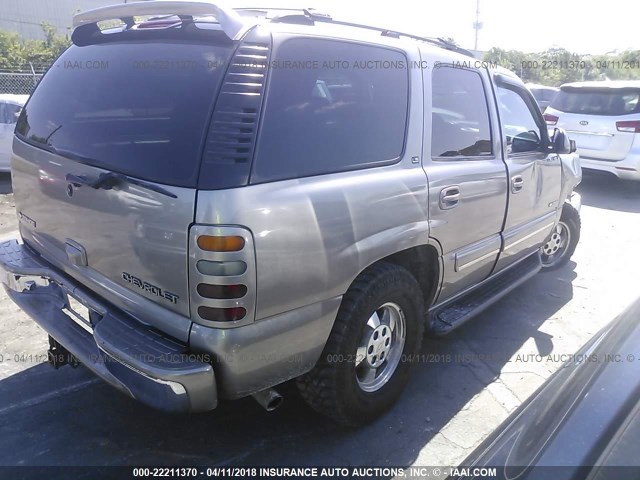 1GNEC13T11J149335 - 2001 CHEVROLET TAHOE C1500 GRAY photo 4