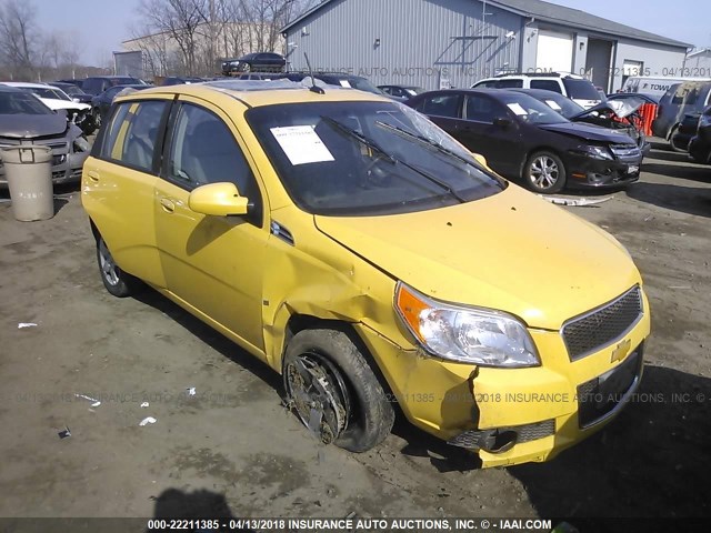 KL1TD66E69B606788 - 2009 CHEVROLET AVEO LS/LT YELLOW photo 1