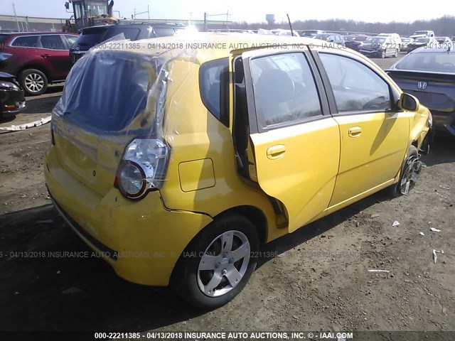 KL1TD66E69B606788 - 2009 CHEVROLET AVEO LS/LT 黄色 照片 4