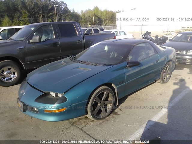 2G1FP22P8R2218817 - 1994 CHEVROLET CAMARO Z28 BLUE photo 2