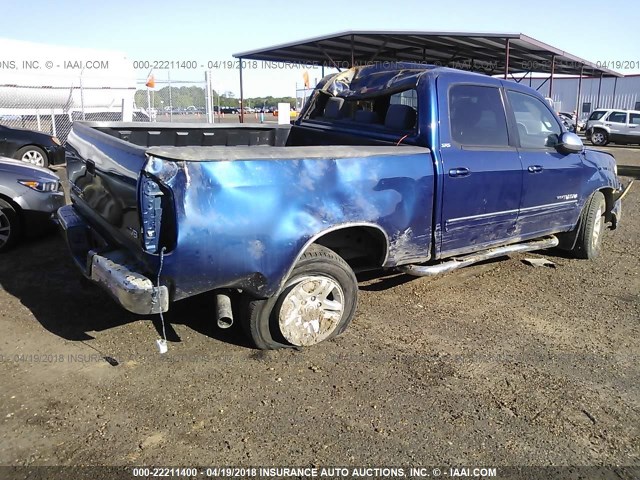 5TBET34176S505646 - 2006 TOYOTA TUNDRA DOUBLE CAB SR5 BLUE photo 4