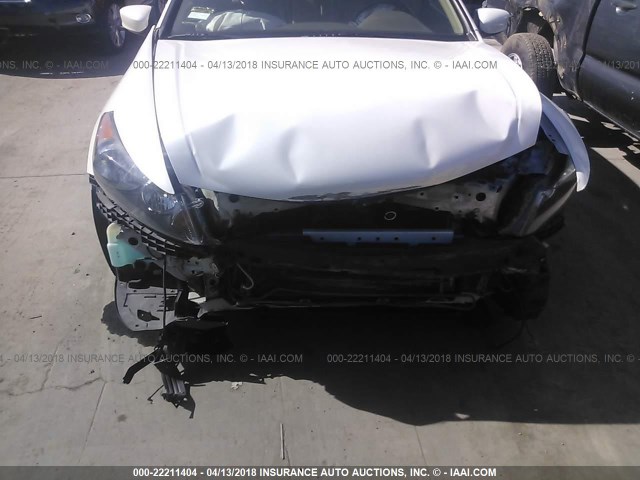 1HGCP36838A019351 - 2008 HONDA ACCORD EXL WHITE photo 6