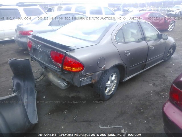 1G3NL52E12C262212 - 2002 OLDSMOBILE ALERO GL BEIGE photo 4