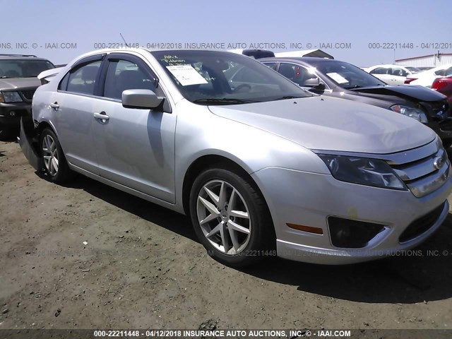 3FAHP0JG8CR121296 - 2012 FORD FUSION SEL SILVER photo 1