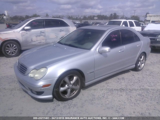 WDBRF52H56A839813 - 2006 MERCEDES-BENZ C GENERATION 2006 230 SILVER photo 2