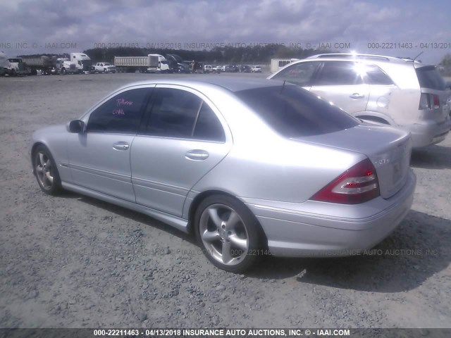 WDBRF52H56A839813 - 2006 MERCEDES-BENZ C GENERATION 2006 230 SILVER photo 3