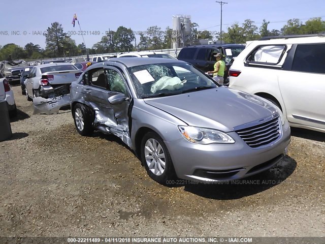 1C3CCBBGXDN607921 - 2013 CHRYSLER 200 TOURING SILVER photo 1