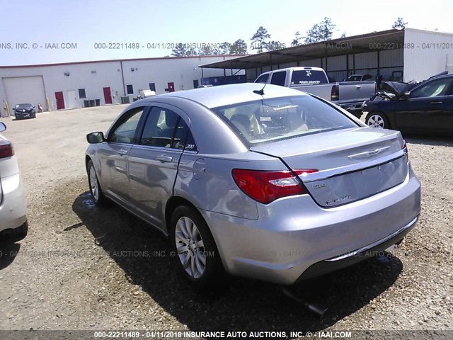 1C3CCBBGXDN607921 - 2013 CHRYSLER 200 TOURING SILVER photo 3