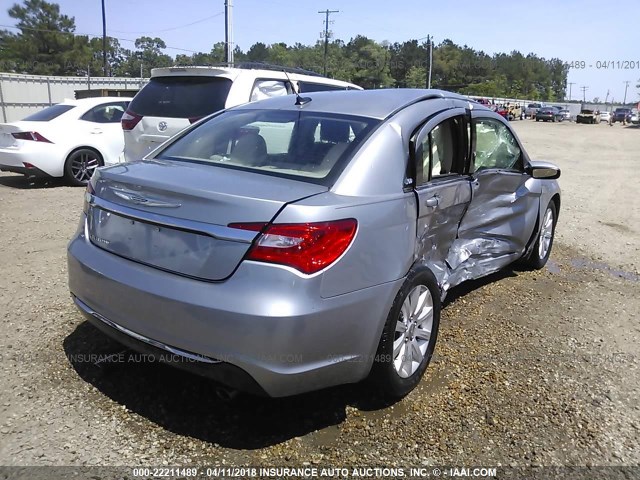 1C3CCBBGXDN607921 - 2013 CHRYSLER 200 TOURING SILVER photo 4