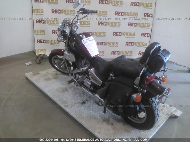 JH2RC1908GM207625 - 1986 HONDA VT700 C BURGUNDY photo 3