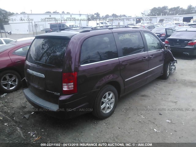 2A8HR54149R627496 - 2009 CHRYSLER TOWN & COUNTRY TOURING RED photo 4