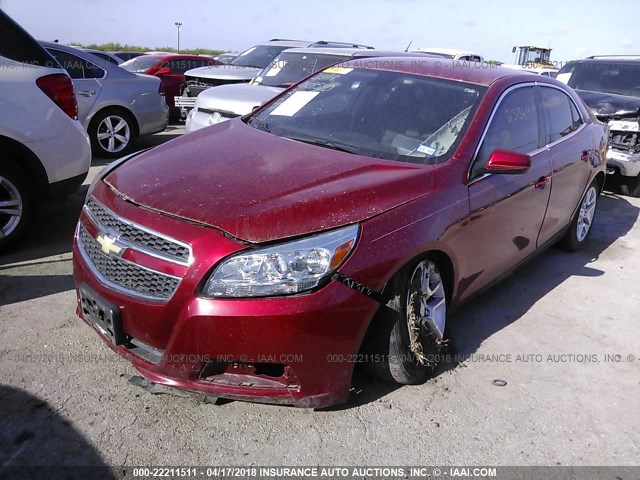 1G11D5SR1DF251364 - 2013 CHEVROLET MALIBU 1LT 红色 照片 2