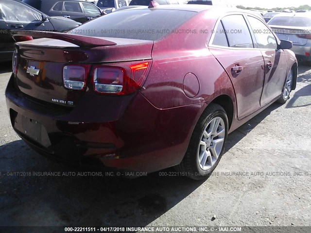 1G11D5SR1DF251364 - 2013 CHEVROLET MALIBU 1LT 红色 照片 4