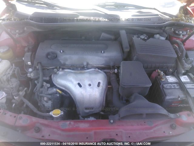 4T4BE46K39R113927 - 2009 TOYOTA CAMRY SE/LE/XLE 红色 照片 10