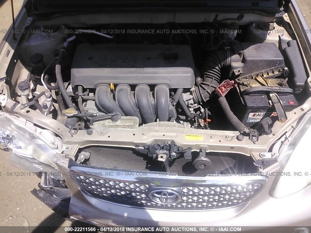 2T1BR32E07C758204 - 2007 TOYOTA COROLLA CE/LE/S TAN photo 10