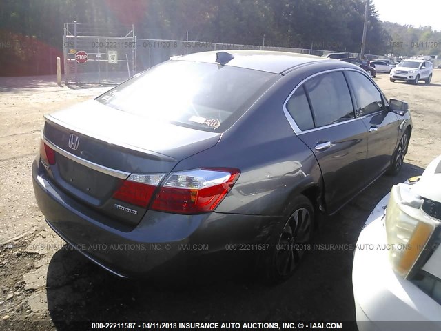 1HGCR6F38EA006283 - 2014 HONDA ACCORD HYBRID GRAY photo 6