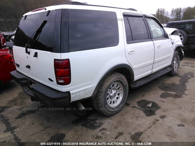 1FMPU16LX2LA17413 - 2002 FORD EXPEDITION XLT თეთრი ფოტო 4