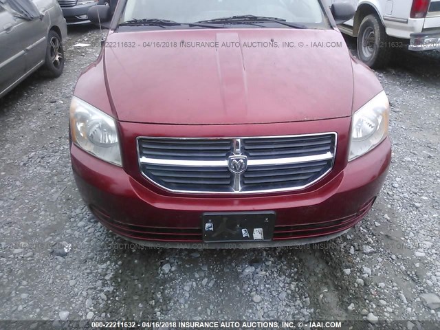 1B3HB48B78D738541 - 2008 DODGE CALIBER SXT RED photo 6