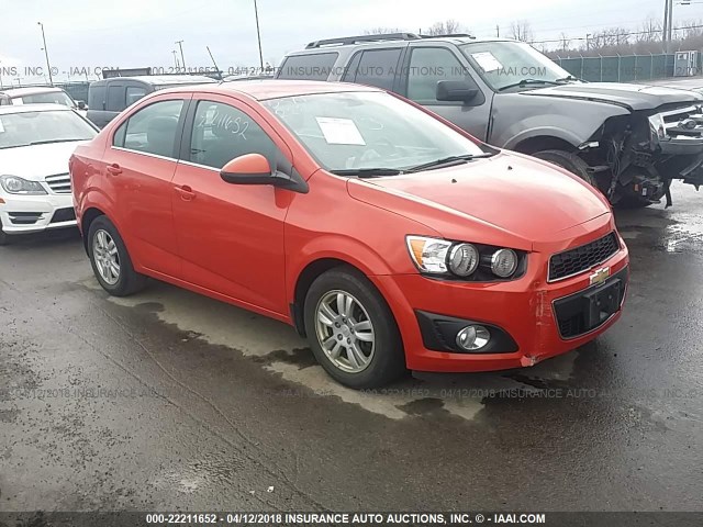 1G1JC5SH5D4185018 - 2013 CHEVROLET SONIC LT ORANGE photo 1