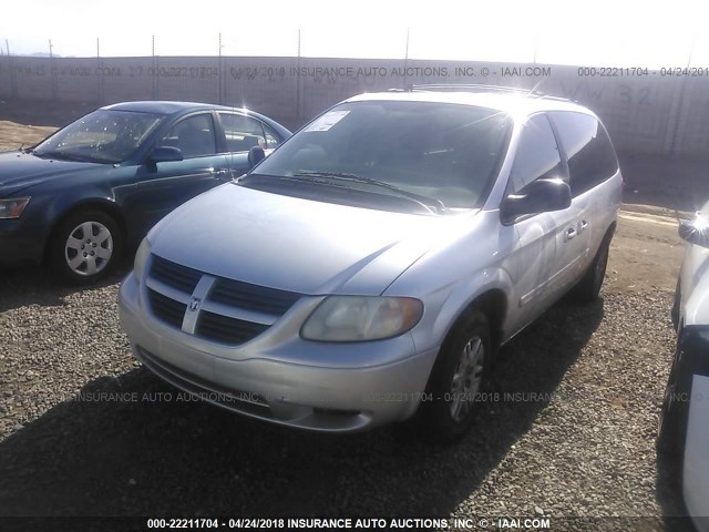 2D4GP24R65R201142 - 2005 DODGE GRAND CARAVAN SE SILVER photo 2