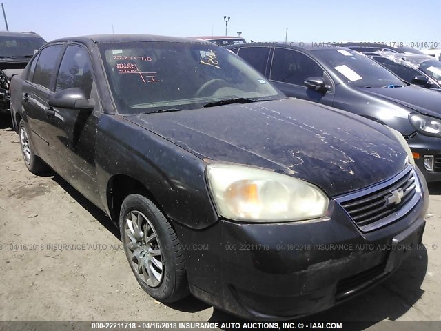 1G1ZS58F57F147101 - 2007 CHEVROLET MALIBU LS შავი ფოტო 1