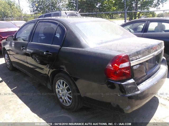 1G1ZS58F57F147101 - 2007 CHEVROLET MALIBU LS შავი ფოტო 3