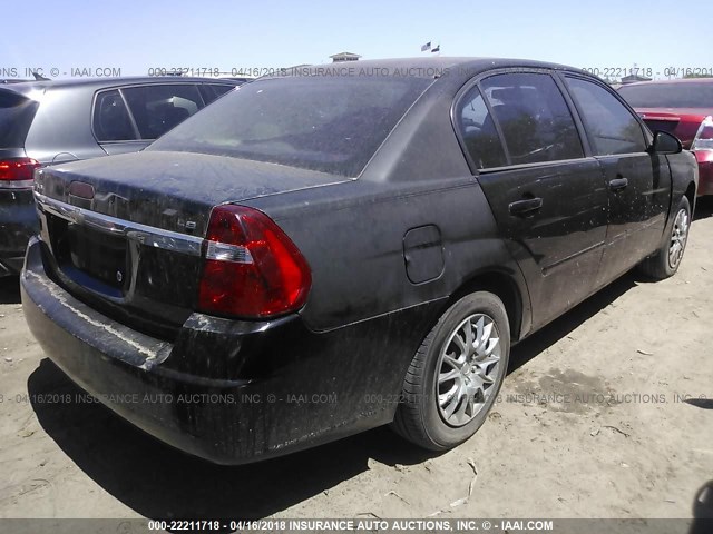 1G1ZS58F57F147101 - 2007 CHEVROLET MALIBU LS შავი ფოტო 4