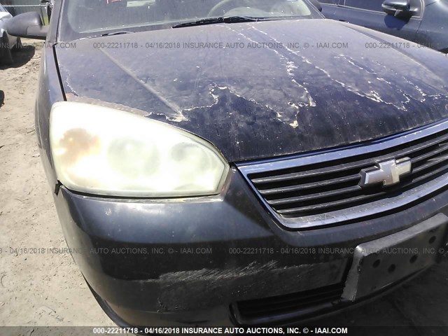 1G1ZS58F57F147101 - 2007 CHEVROLET MALIBU LS შავი ფოტო 6