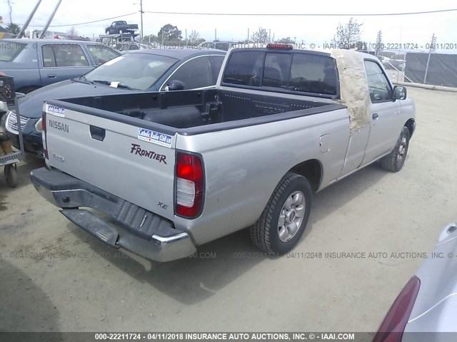 1N6DD26S3XC321739 - 1999 NISSAN FRONTIER KING CAB XE/KING CAB SE SILVER photo 4