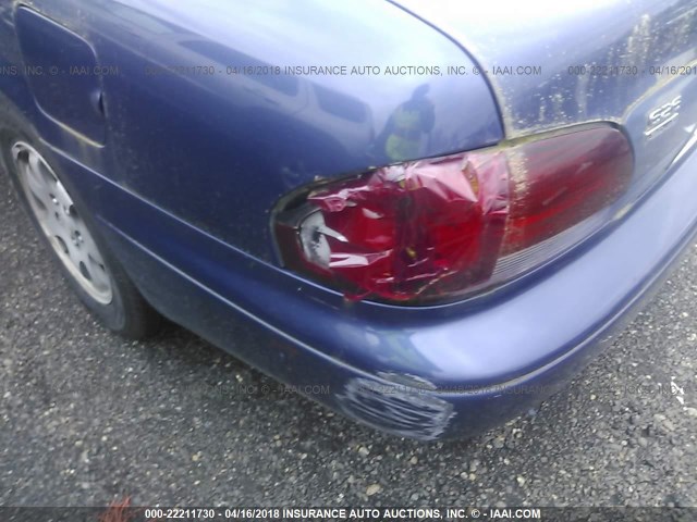 1YVGF22D9X5866943 - 1999 MAZDA 626 ES/LX BLUE photo 6