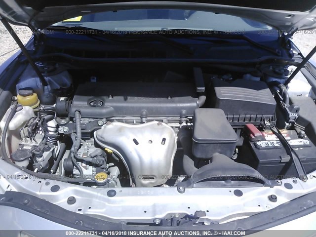 4T1BE46K19U332508 - 2009 TOYOTA CAMRY SE/LE/XLE SILVER photo 10