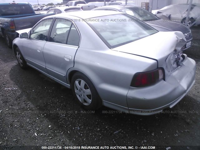 4A3AA46G03E128112 - 2003 MITSUBISHI GALANT ES/LS SILVER photo 3