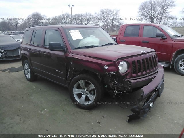 1C4NJRFB2GD580452 - 2016 JEEP PATRIOT LATITUDE MAROON photo 1