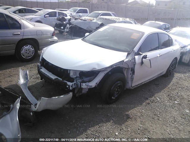 1HGCR2F50HA124729 - 2017 HONDA ACCORD SPORT WHITE photo 2