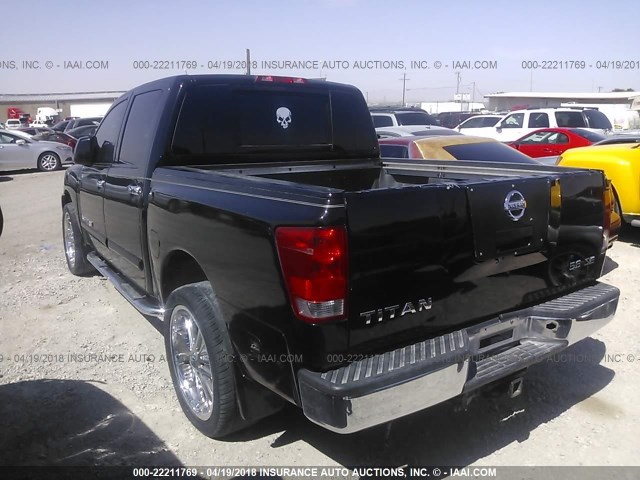 1N6AA07AX6N576204 - 2006 NISSAN TITAN XE/SE/LE BLACK photo 3