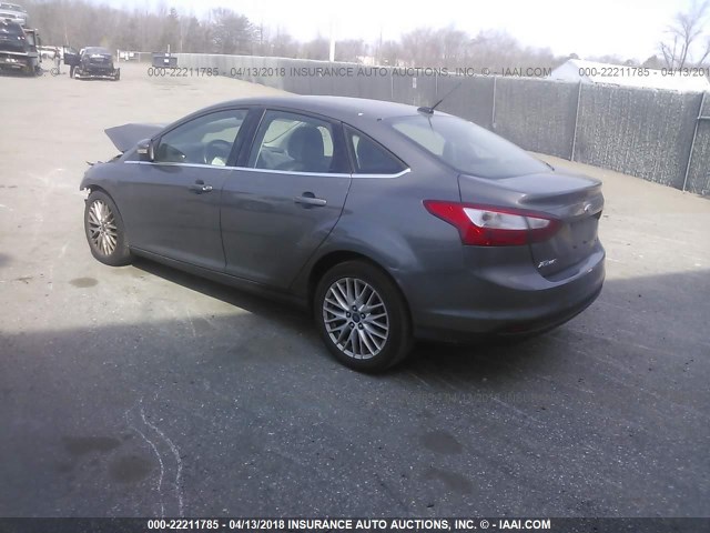1FAHP3H28CL430468 - 2012 FORD FOCUS SEL GRAY photo 3