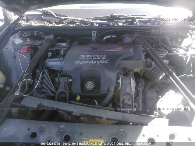 1G2WR5217YF176222 - 2000 PONTIAC GRAND PRIX GTP Yaşıl foto 10