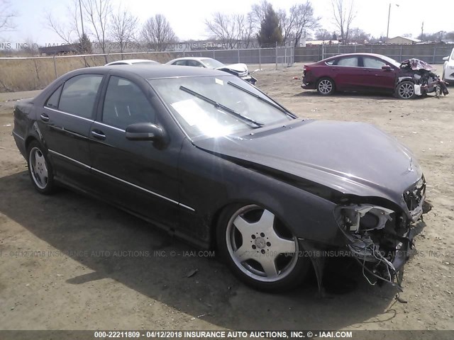 WDBNG73J71A186452 - 2001 MERCEDES-BENZ S 55 AMG BLACK photo 1