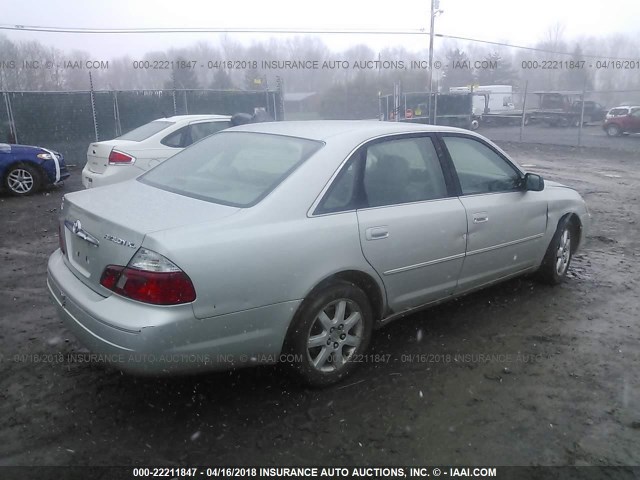 4T1BF28B53U335031 - 2003 TOYOTA AVALON XL/XLS SILVER photo 4