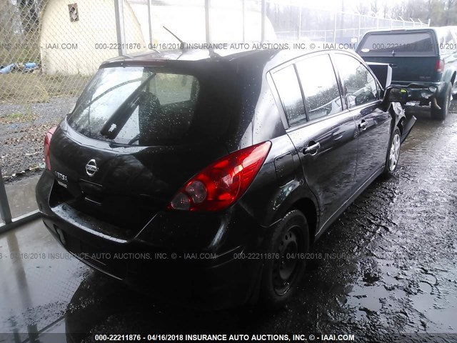 3N1BC13E68L457149 - 2008 NISSAN VERSA S/SL BLACK photo 4