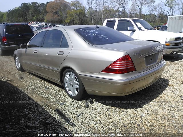 WDBNG70J33A333728 - 2003 MERCEDES-BENZ S 430 GOLD photo 3